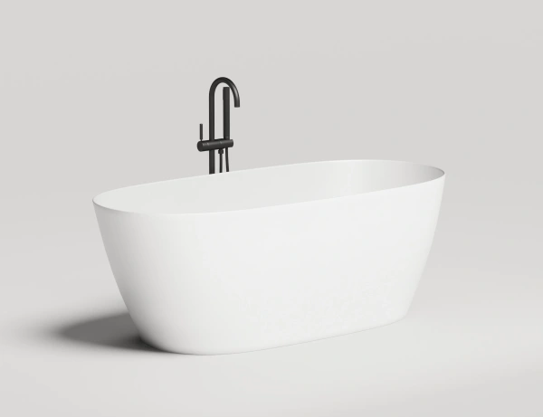 ванна отдельностоящая 165х75 см salini sofia light 103611g, материал: s-sense, цвет: белый глянцевый