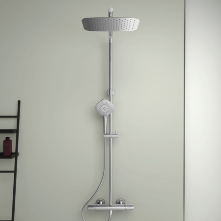 душевая система ideal standard ceratherm t100 a7705aa термостатическая цвет хром глянцевый