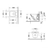 унитаз duravit durastyle rimless 2571090000 подвесной, безободковый,37x48 cм, белый