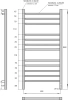 полотенцесушитель point вега pn71850w электрический, 50x100 см, белый