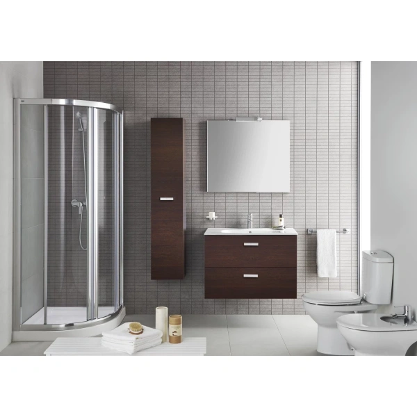 тумба с раковиной венге 80,5 см roca victoria nord zru9000031 + 32799c000