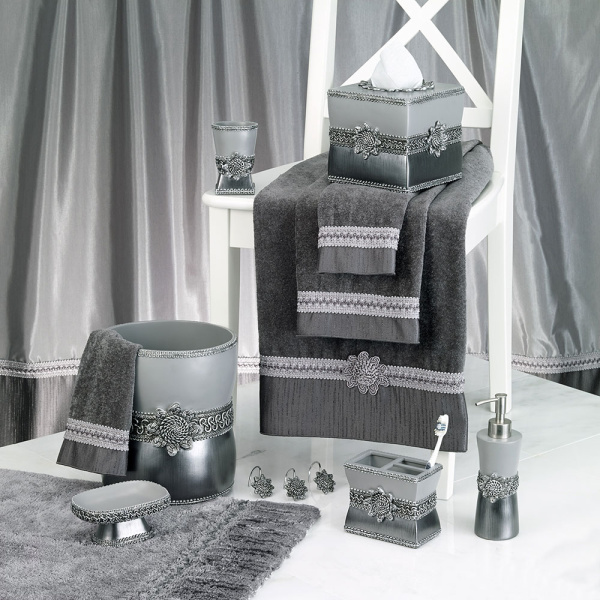 Диспенсер для салфеток Avanti Braided Medallion Silver 11166E-SLV серый