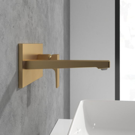 смеситель для раковины с донным клапаном villeroy & boch architectura square tvw12500300076