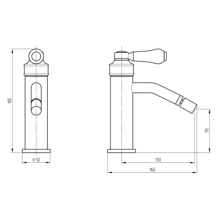 смеситель migliore ermitage mini 28583 для биде