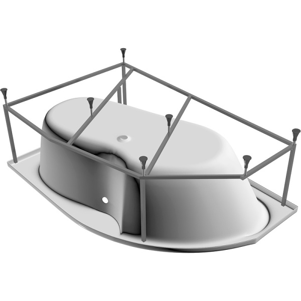 акриловая ванна relisan sofi 160x100 l гл000024565
