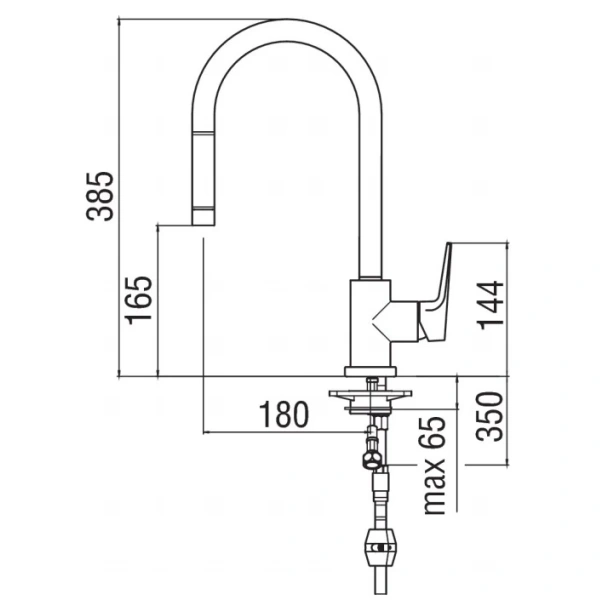 смеситель для кухни nobili nobi nb84137/1cr