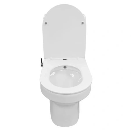 унитаз моноблок azario brusco az-1085b напольный, с функцией биде, горизонтальный слив, с сиденьем микролифт, 70х38х80.5 см, белый