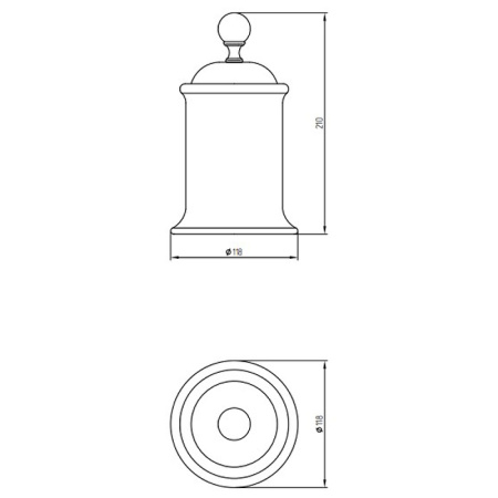 контейнер для хранения migliore provance 17615 цвет белый | бронза