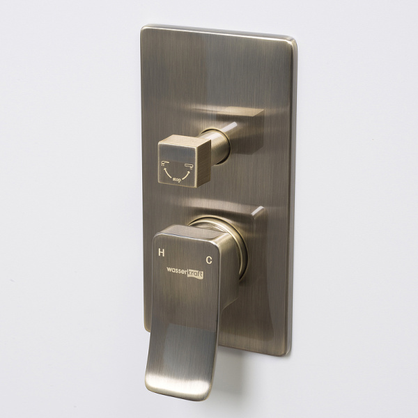 смеситель для душа, wasserkraft exter 1641 цвет бронза светлая