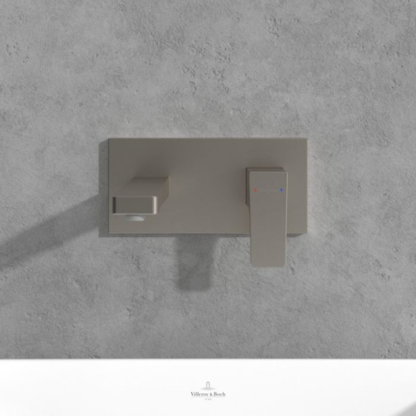смеситель для раковины с донным клапаном villeroy & boch architectura square tvw12500300064
