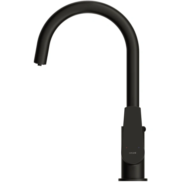 смеситель для кухни cersanit moduo a68221 с подключением к фильтру, черный матовый