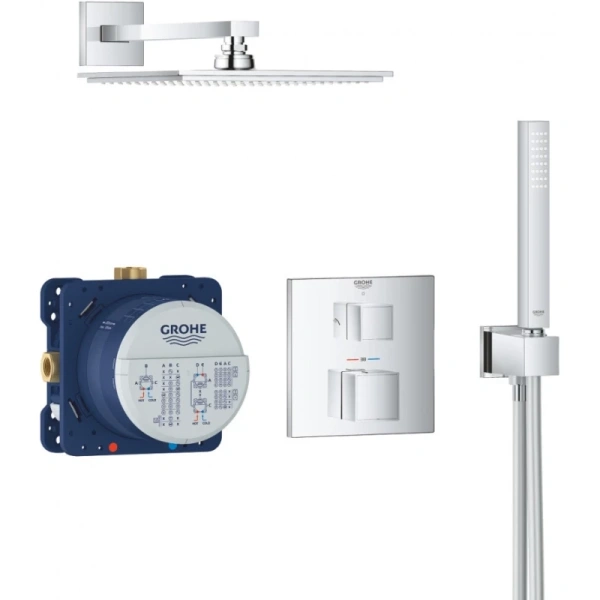 душевой комплект 230 мм grohe grohtherm cube 34741000