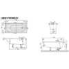 квариловая ванна villeroy & boch oberon ubq170obe2v-rw 170x75 см белый камень