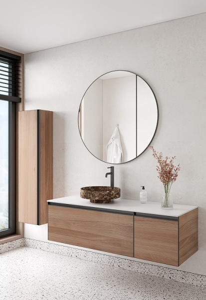 шкаф пенал boheme armadi art quatro 35 791-w-a подвесной ива профиль антрацит