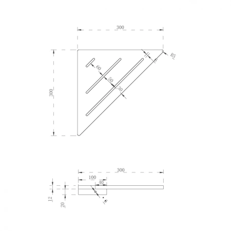 полка из искусственного камня abber stein as1652 угловая белая