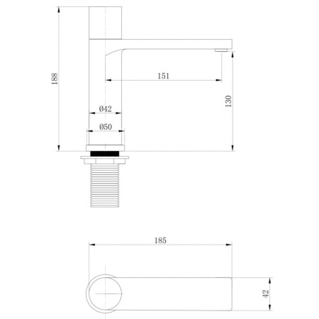 смеситель для раковины abber rund af8710