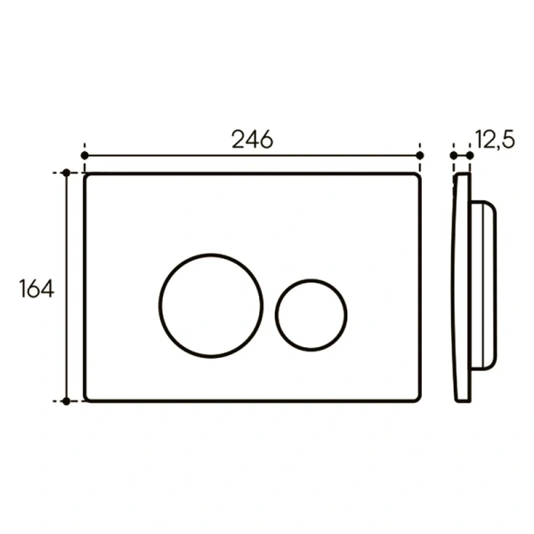 кнопка aqueduto circulo novo cir0250