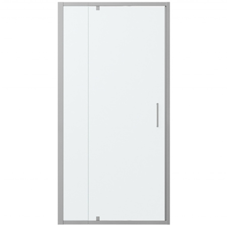 Душевая дверь в нишу Bravat Line 100 BD100.4112A профиль хром, стекло прозрачное