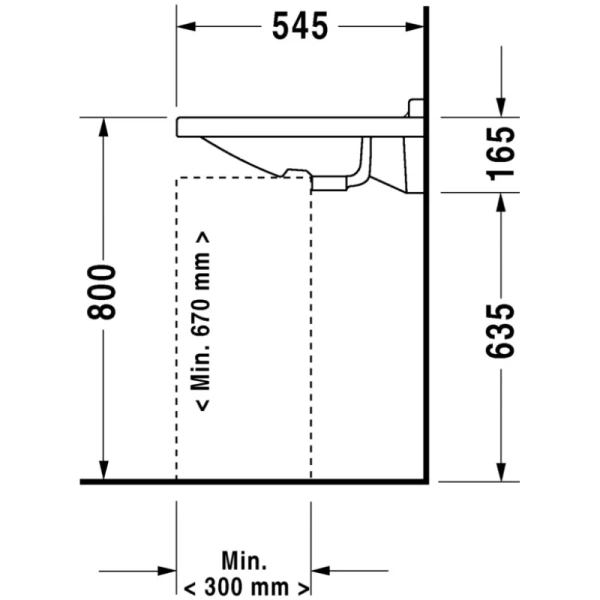 раковина полувстраиваемая duravit starck 3 0312700000