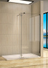 душевая перегородка weltwasser ww400 walk-in 80g+30g профиль хром, стекло прозрачное