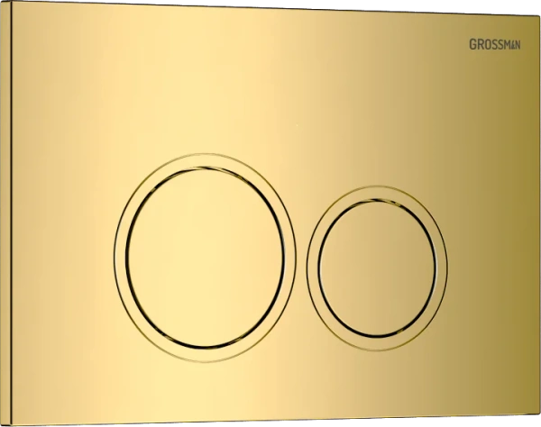 клавиша для инсталляции grossman galaxy 700.k31.01.300.300 для унитаза, пластик, золото глянцевое