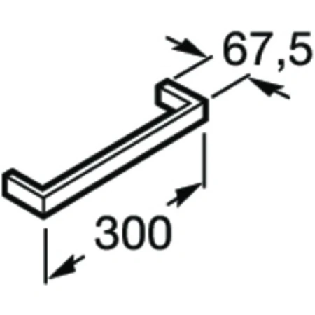 полотенцедержатель 30 см roca nuova 816525001