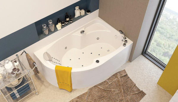 фронтальная панель для ванны 1marka diana 170х105 r/l у74628 белая