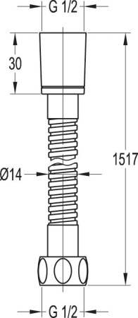 душевой шланг cezares czr-c-fmdc2-150-02 бронза