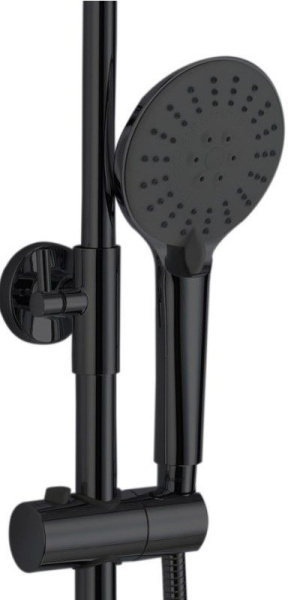 душевая система 200 мм haiba hb24814-7 черный матовый