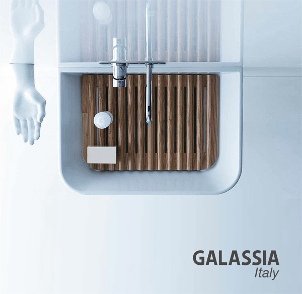 раковина подвесная galassia meg11 65 см, 5403