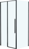 душевой уголок rgw stilvoll sv-12b+90 см (138,5-140)x90x195 профиль черный матовый, стекло прозрачное