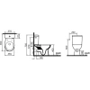 унитаз-компакт vitra s10 smoothflush 9864b003-7201 безободковый, сидением микролифт, цвет белый