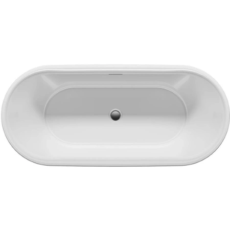 акриловая ванна riho modesty fall b090006005 170x76 sparkle system, заполнение через перелив, белый глянцевый