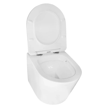 унитаз azario atrio az-2330 подвесной, безободковый, с сиденьем микролифт, 49x36.5x36 см, белый