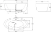 акриловая ванна belbagno bb67 170x90 без гидромассажа