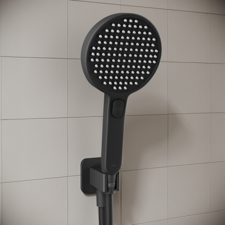 душевой комплект iddis optima home ophbl02i67 253,9 мм, черный матовый