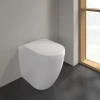 унитаз приставной villeroy&boch subway 2.0 5602r0r1 без сиденья, с покрытием ceramicplus, цвет альпийский белый