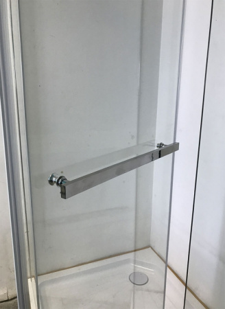 душевой уголок cerutti spa chika zp101t 100×100 профиль хром, стекло прозрачное
