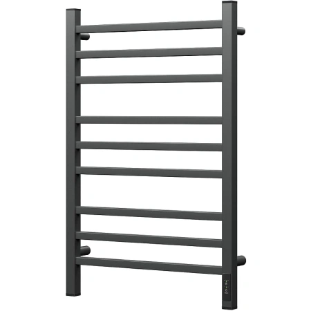 полотенцесушитель point вега п9 pn71858gb электрический, диммер справа, 50x80 см, графит блеск