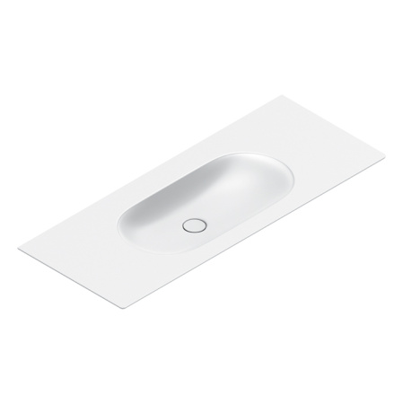 Раковина Catalano Sfera 0521260021 125x50 см, без отв., белый матовый