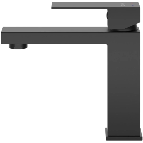 смеситель для раковины cezares slider slider-ls-nop с донным клапаном, черный матовый