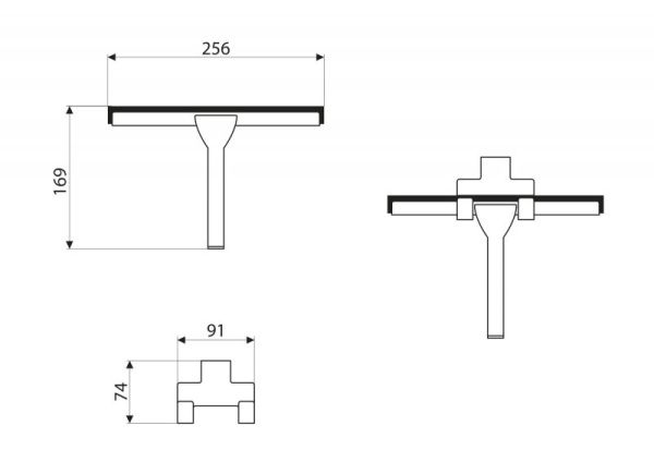 Водосгон для душевой кабины Art&Max Vita AM-G-9366/311