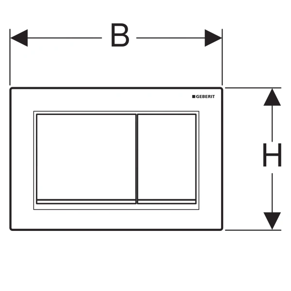 клавиша смыва geberit omega 30 115.080.kk.1 белая золото