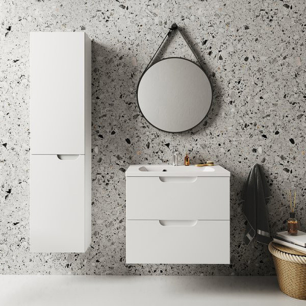 шкаф пенал ravak sb classic ii 40 l x000001473 подвесной белый серый