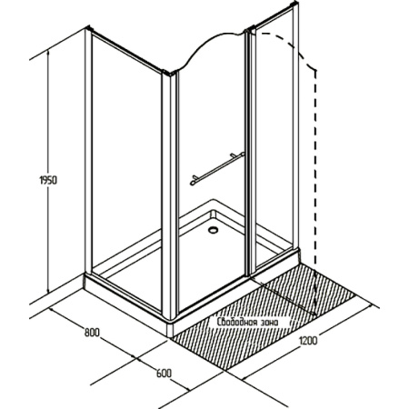 душевой уголок migliore diadema 120×80 r 22674 профиль бронза, стекло матовое душевой уголок migliore diadema 120×80 r 22674 профиль бронза, стекло матовое