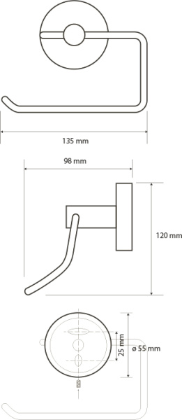 Держатель туалетной бумаги Bemeta Neo 104112045