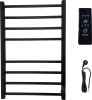 Полотенцесушитель электрический Маргроид Вид 81-10 профильный 80x50 R черный матовый