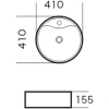 раковина-чаша grossman 41 gr-3012, белая