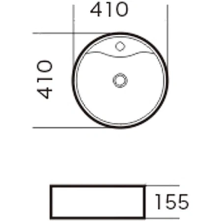 раковина-чаша grossman 41 gr-3012, белая