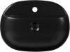 Раковина накладная 50 см Aquanet Lake-2-MB 00273672, черный матовый